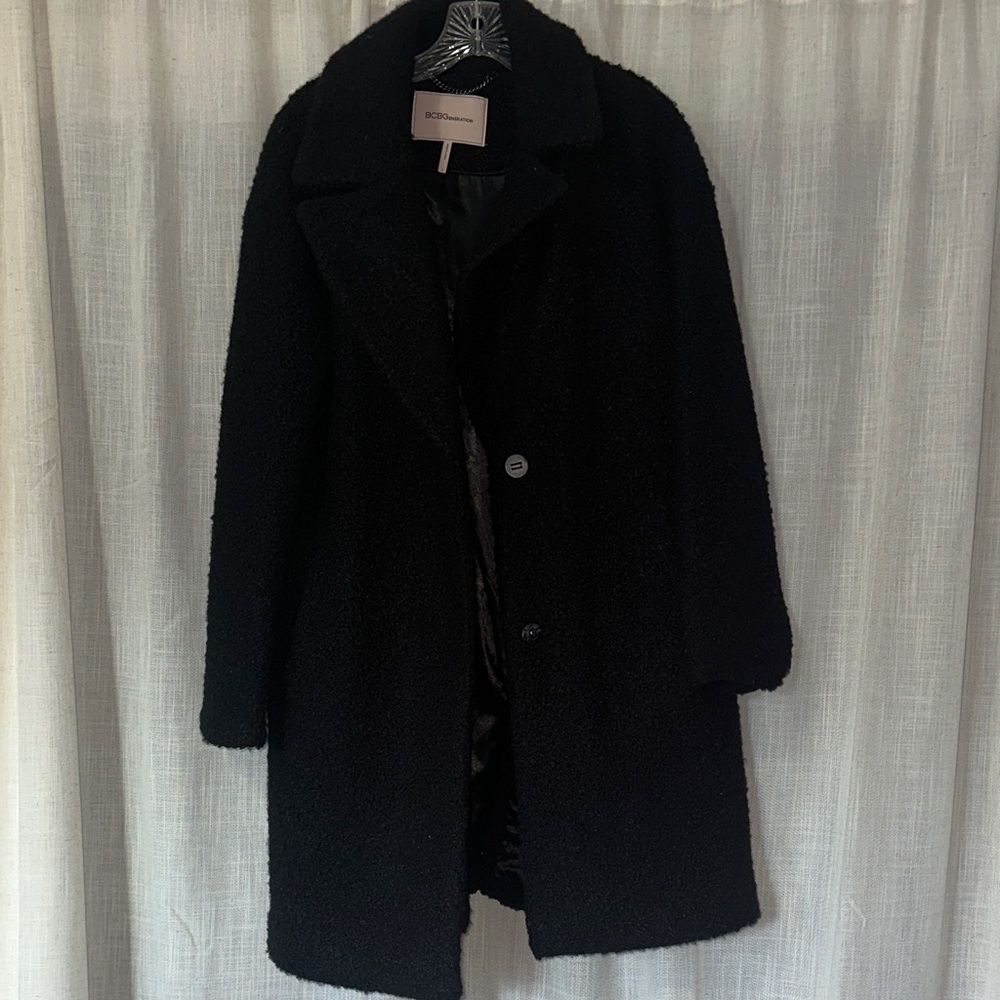 Black Boucle Coat